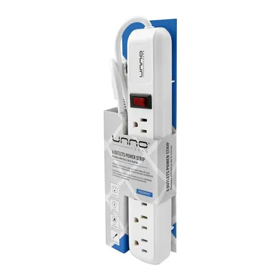 Unno PW5081WT 6 Outlets Surge St